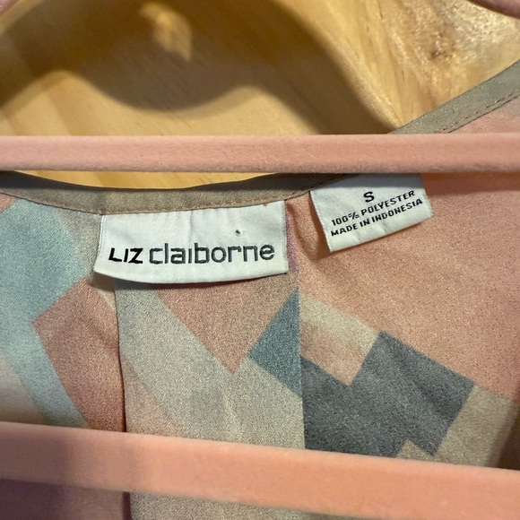 Liz Claiborne Multicolor Geometric sleeveless Blouse - Picture 2 of 6